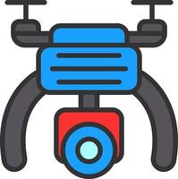 Drone Camera Vector Icon Design