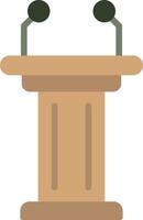 Tribune Vector Icon Design
