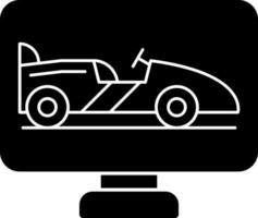 diseño de icono de vector de pantalla de carrera