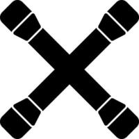 Cross Wrench Vector Icon Design