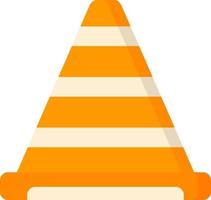 Traffic Cone Vector Icon Design