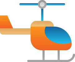 Helicopter Vector Icon Design