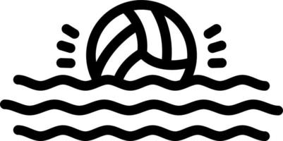 diseño de icono de vector de waterpolo