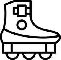 Roller Skating Vector Icon Design