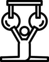 Gymnastics Vector Icon Design