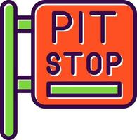 Pit Stop Vector Icon Design