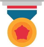 Gold Medal Vector Icon Design