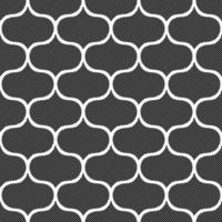 WHITE SEAMLESS ART DECO VECTOR BACKGROUND WITH BLACK ABSTRACT ELEMENTS