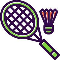 Badminton Vector Icon Design