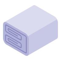 Fabric blanket icon, isometric style vector