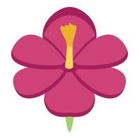 Spring crocus icon, isometric style vector