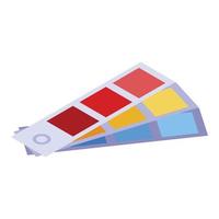 Paint color sticks icon, isometric style vector