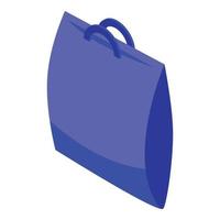 icono de bolsa de hielo, estilo isométrico vector