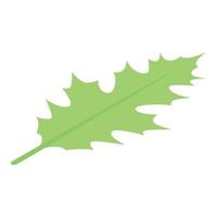 icono de hoja de roble, estilo isométrico vector