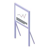 Account manager board icon, isometric style vector