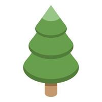 Forest tree icon, isometric style vector