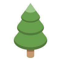 icono de árbol forestal, estilo isométrico vector