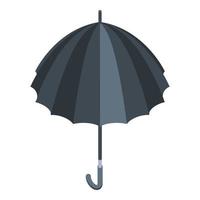Autumn umbrella icon, isometric style vector