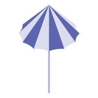 Beach umbrella icon, isometric style vector