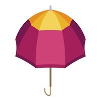 Broken umbrella icon, isometric style vector