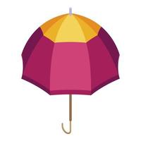 Broken umbrella icon, isometric style vector