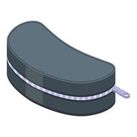 Eyeglasses case icon, isometric style vector