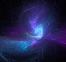 abstract purple blue glowing pattern on black background, lightning in the night sky, design, wallpaper photo