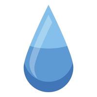 Eye drop icon, isometric style vector