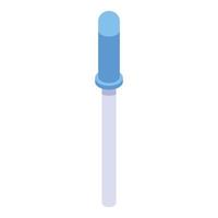 Eye drop pipette icon, isometric style vector