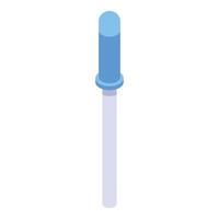 Eye drop pipette icon, isometric style vector