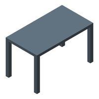 Garden table icon, isometric style vector