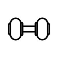 Dumbbell outline icon. Dumbbell Illustration. Dumbbell icon design is suitable for website developers, app makers, graphic designers. vector