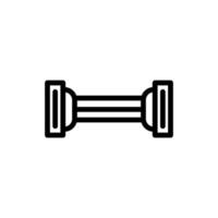 Chest Expander outline icon. Illustration of sports equipment. Chest Expander icon design is suitable for website developers, app makers, graphic designers. vector