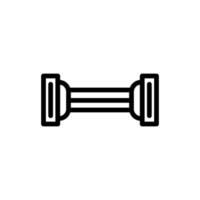 Chest Expander outline icon. Illustration of sports equipment. Chest Expander icon design is suitable for website developers, app makers, graphic designers. vector