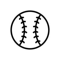 Outline Baseball icon. Illustration of sports equipment. The baseball icon design is suitable for app users, website developers, graphic designers vector