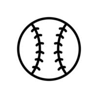 Outline Baseball icon. Illustration of sports equipment. The baseball icon design is suitable for app users, website developers, graphic designers vector