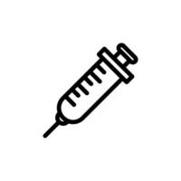 Vector Syringe for medical equipment. Syringe icon suitable for application needs, website developer, graphic designer on white background.