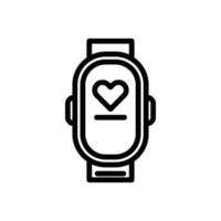 Vector Fitness Tracker for fitness equipment. Fitness Tracker icon suitable for apps, website developer, graphic designer needs on white background.