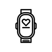 Vector Fitness Tracker for fitness equipment. Fitness Tracker icon suitable for apps, website developer, graphic designer needs on white background.