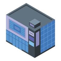 Mall icon, isometric style vector