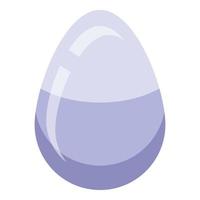 Goose egg icon, isometric style vector