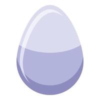 Ostrich egg icon, isometric style vector