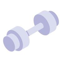 Dumbbell icon, isometric style vector