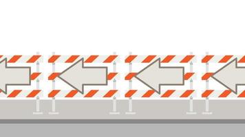 barricade block vector. fence vector. wallpaper. free space for text. arrow sign. vector