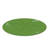 Drop of water on Lily pad. Lily pad vector. wallpaper. free space for text. vector