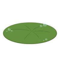 Drop of water on Lily pad. Lily pad vector. wallpaper. free space for text. vector