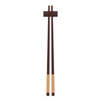 Chopsticks vector. chopsticks white background. wallpaper. free space for text. copy space. vector