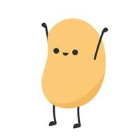 Soybean vector. Soybean character design. vector