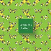 Geometric seamless pattern with textures vector