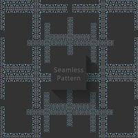 Geometric seamless pattern with textures vector